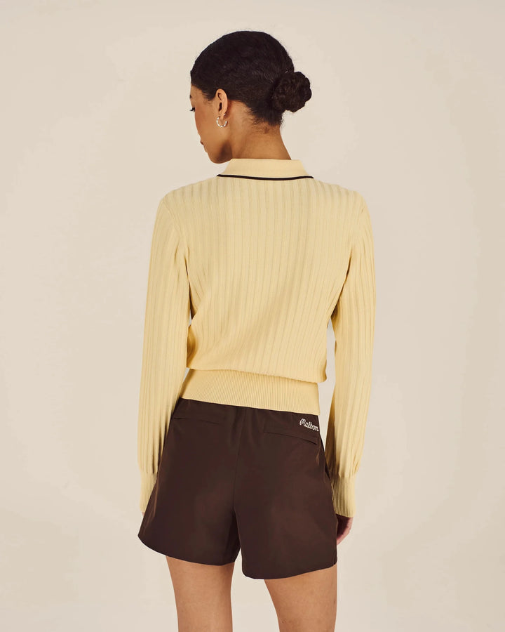 Malbon - Selma Polo Light Yellow - Kalifornia Jean Bar