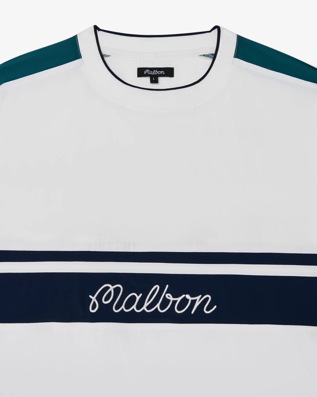 Malbon - Sportiva Nylon Popover in White - Kalifornia Jean Bar