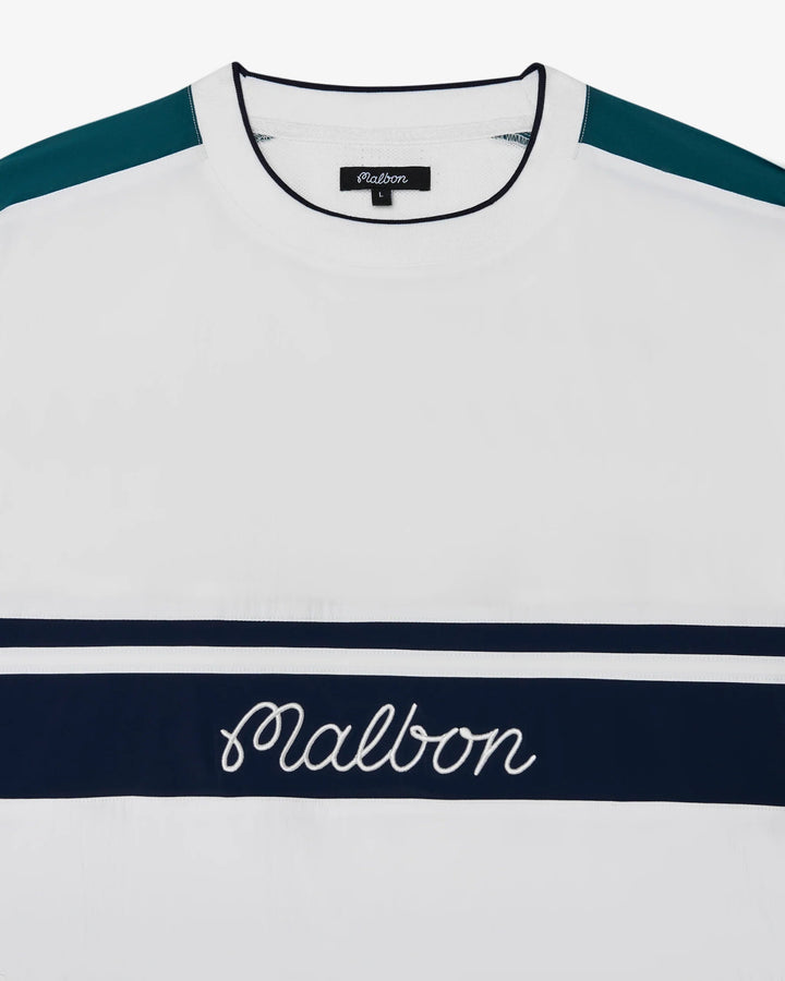 Malbon - Sportiva Nylon Popover in White - Kalifornia Jean Bar