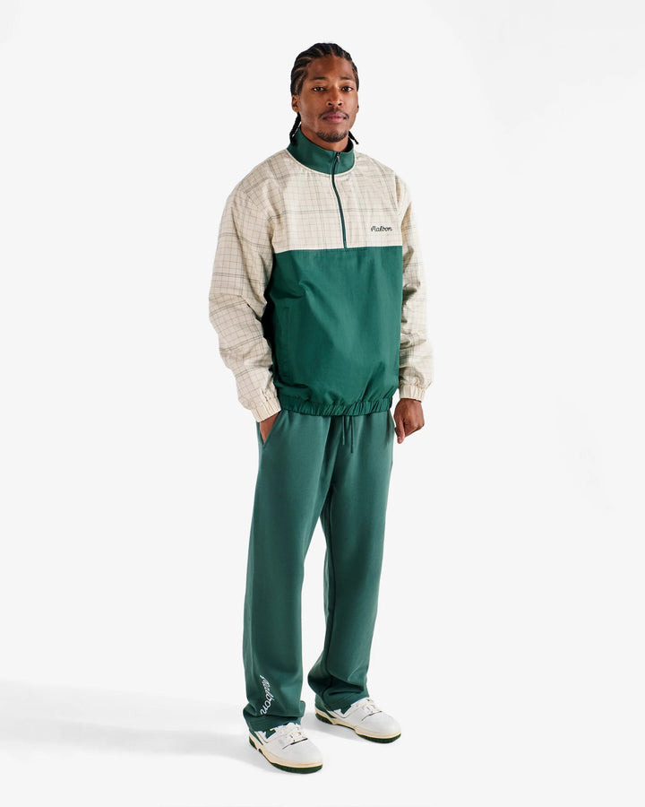 Malbon - Spruce Quarter Zip Hunter Green/Ivory - Kalifornia Jean Bar