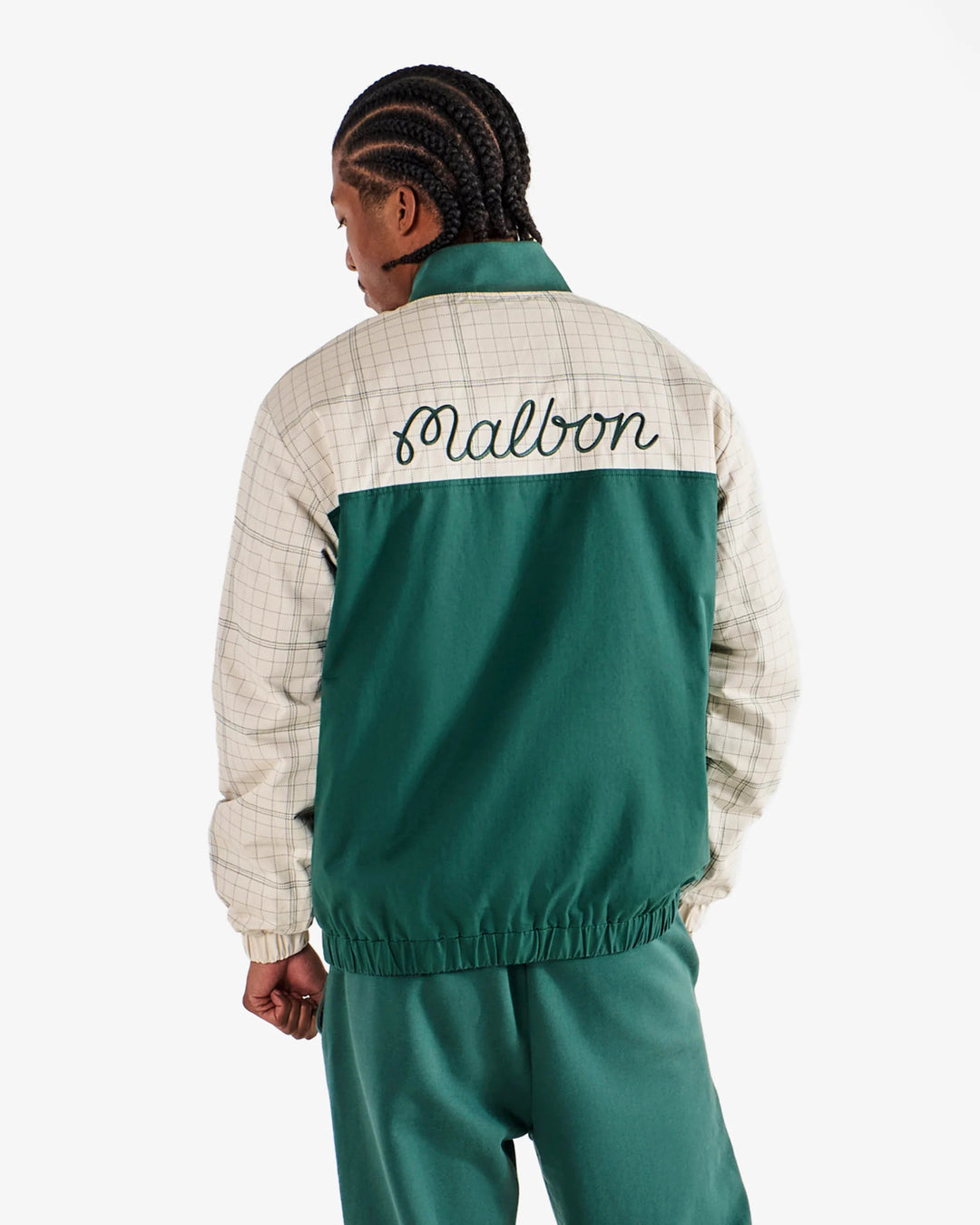 Malbon - Spruce Quarter Zip Hunter Green/Ivory - Kalifornia Jean Bar