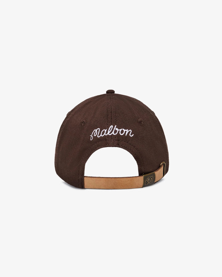 Malbon - Stamp Dad Hat in Brown - Kalifornia Jean Bar