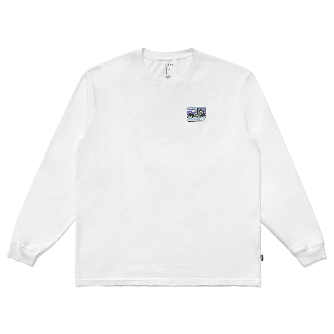 ★24SS 入手困難★MALBON Glacier Buckets LS Tee Malbon - White Glacier Buckets LS Tee - Kalifornia Jean Bar