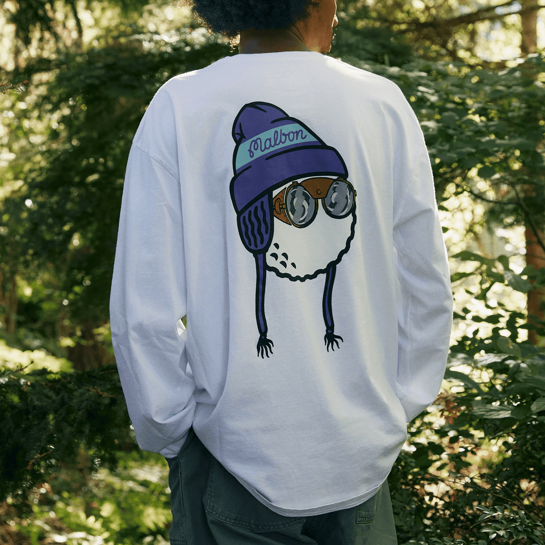 ★24SS 入手困難★MALBON Glacier Buckets LS Tee Malbon - White Glacier Buckets LS Tee - Kalifornia Jean Bar
