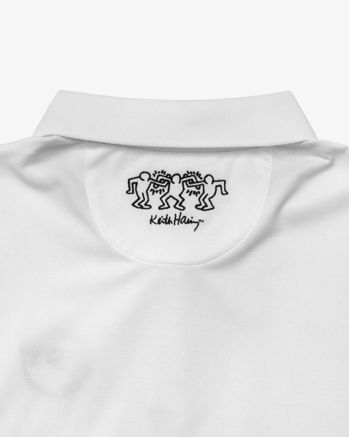 Malbon - White Keith Haring Performance Picque Polo - Kalifornia Jean Bar