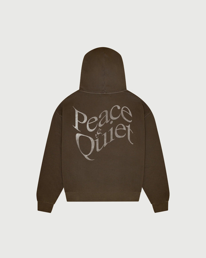 MoPQ - Warped Hoodie in Coffee - Kalifornia Jean Bar