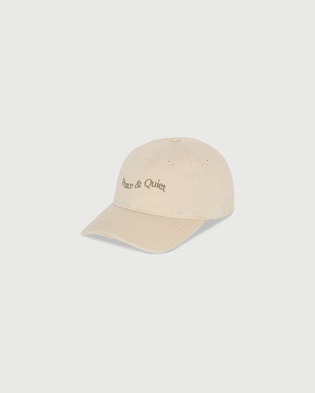 MoPQ - Wordmark Distressed Dad Hat in Bone - Kalifornia Jean Bar