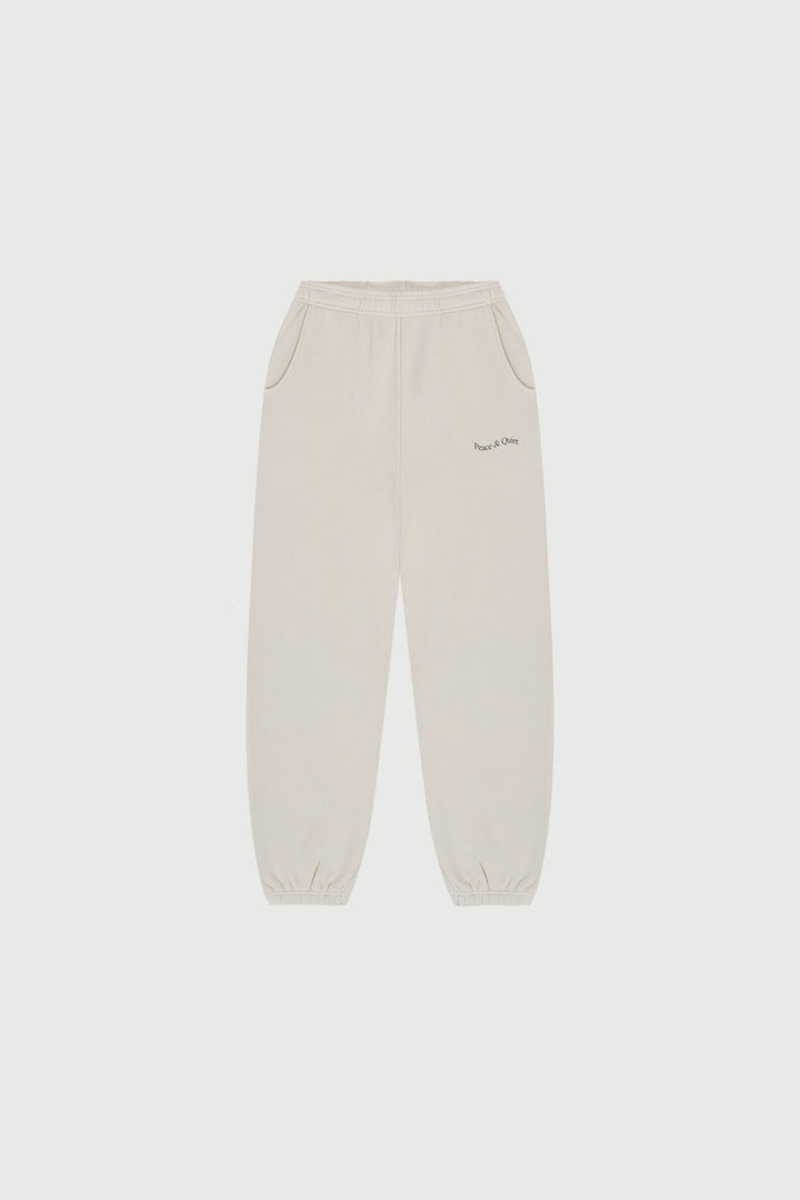 MoPQ - Wordmark Sweatpants in Bone - Kalifornia Jean Bar