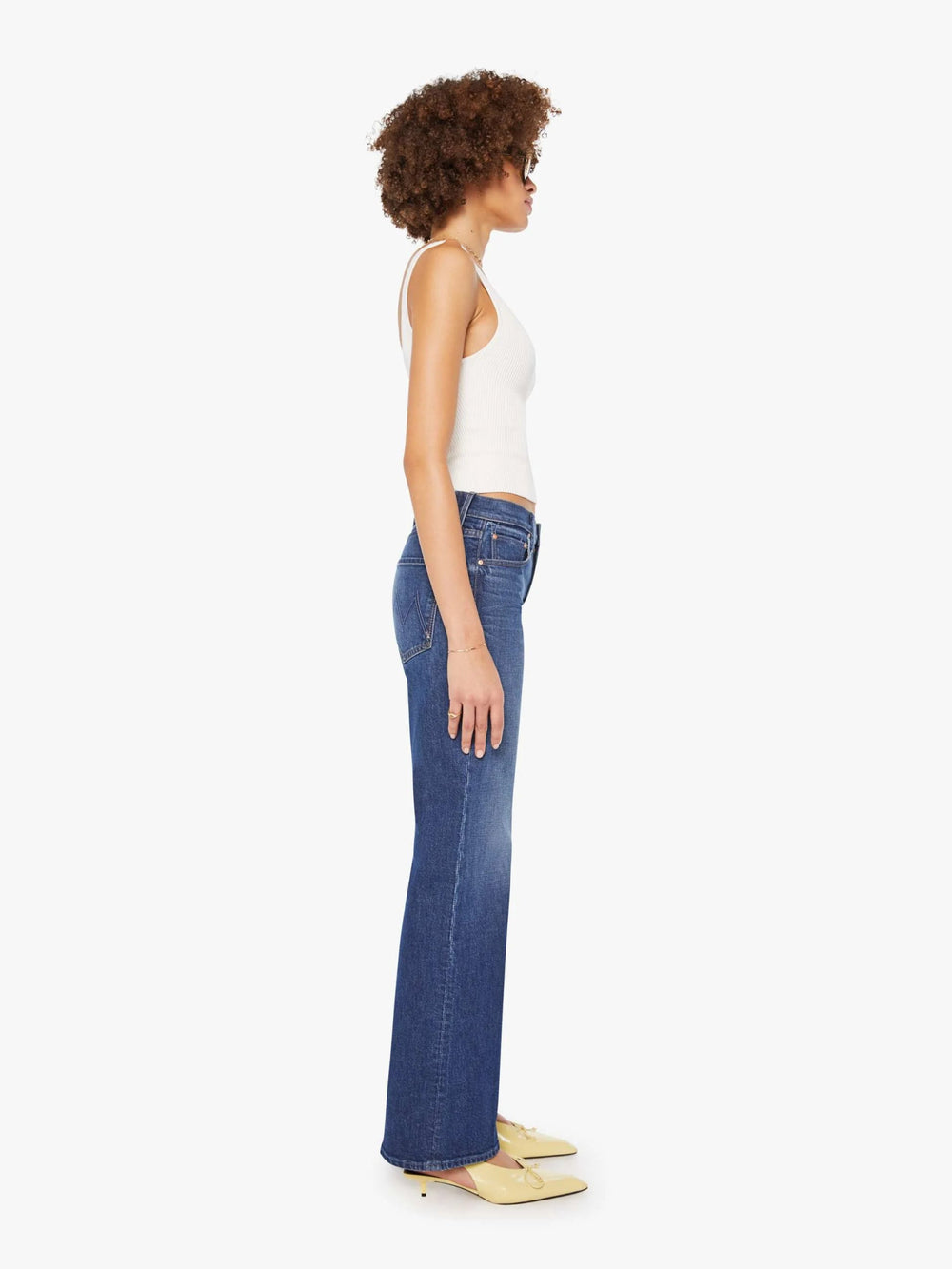 Mother - Bookie Sneak Jean in Perfectly Imperfect - Kalifornia Jean Bar