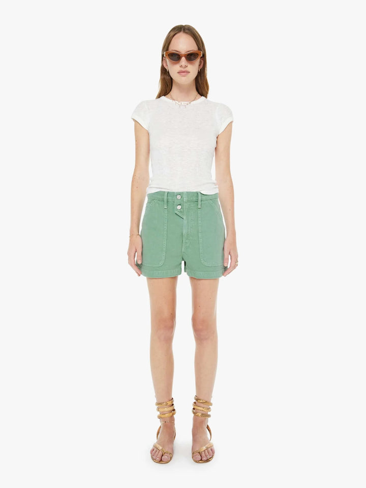 Mother - Detour Short in Hit the Hay Creme De Menthe - Kalifornia Jean Bar