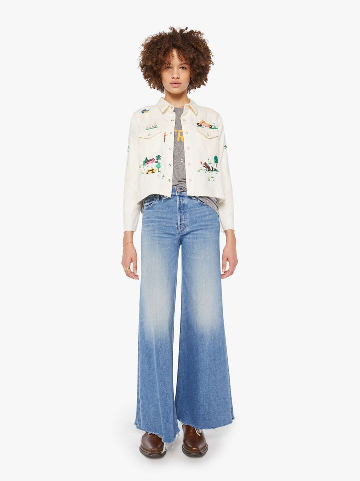 Mother - Fired Up Super Exs Crop Fray - Kalifornia Jean Bar