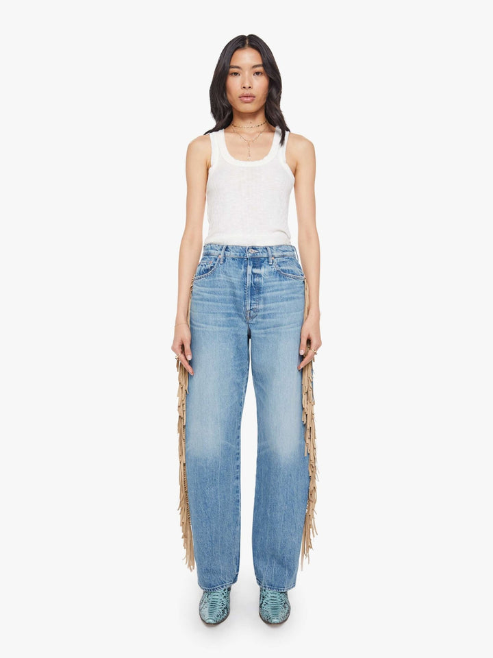 Mother - Fringe Half - Pipe Button Sneak in Folkstar - Kalifornia Jean Bar
