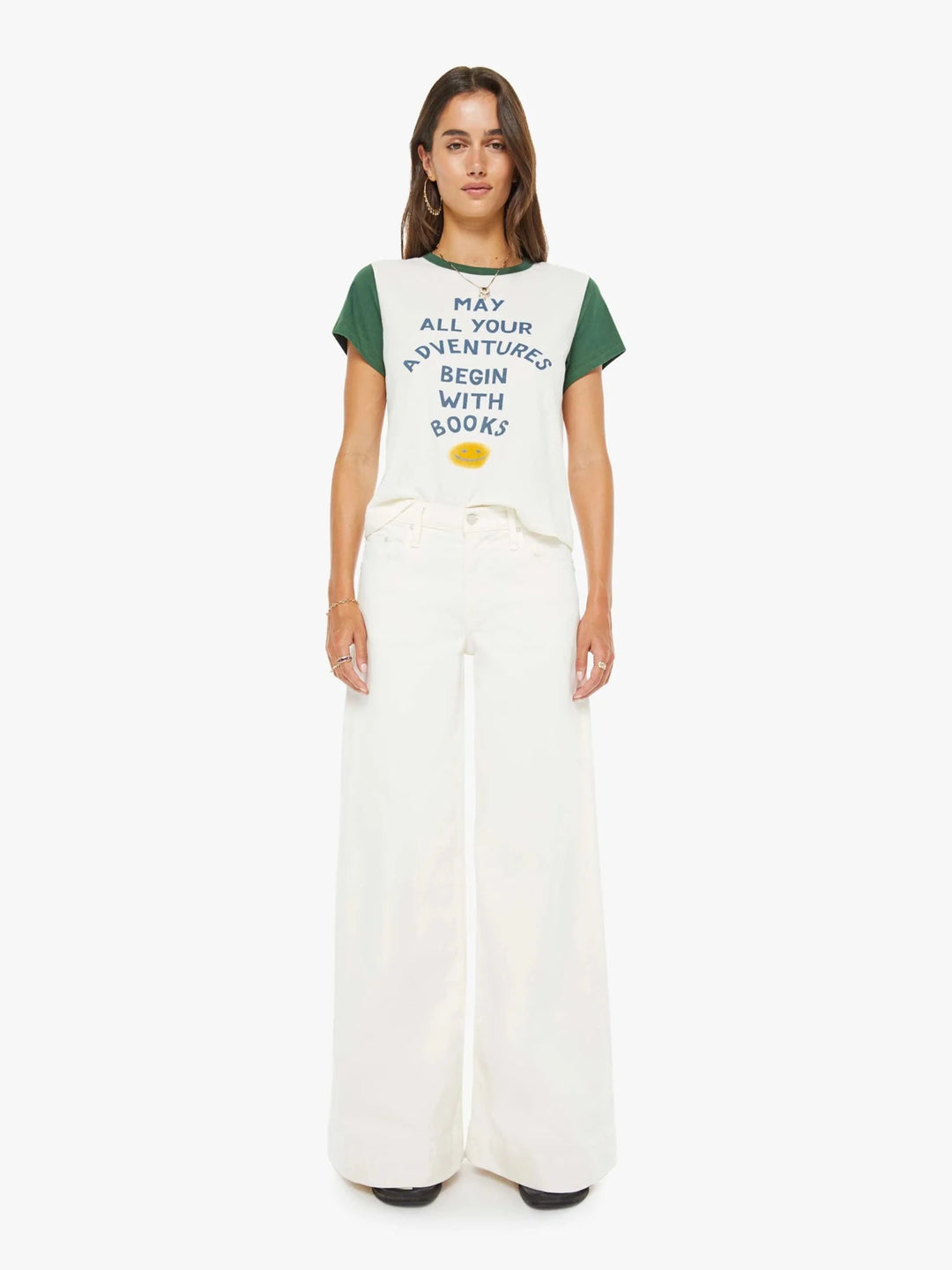 Mother - Goodie Goodie Ringer Tee Book Adventures - Kalifornia Jean Bar