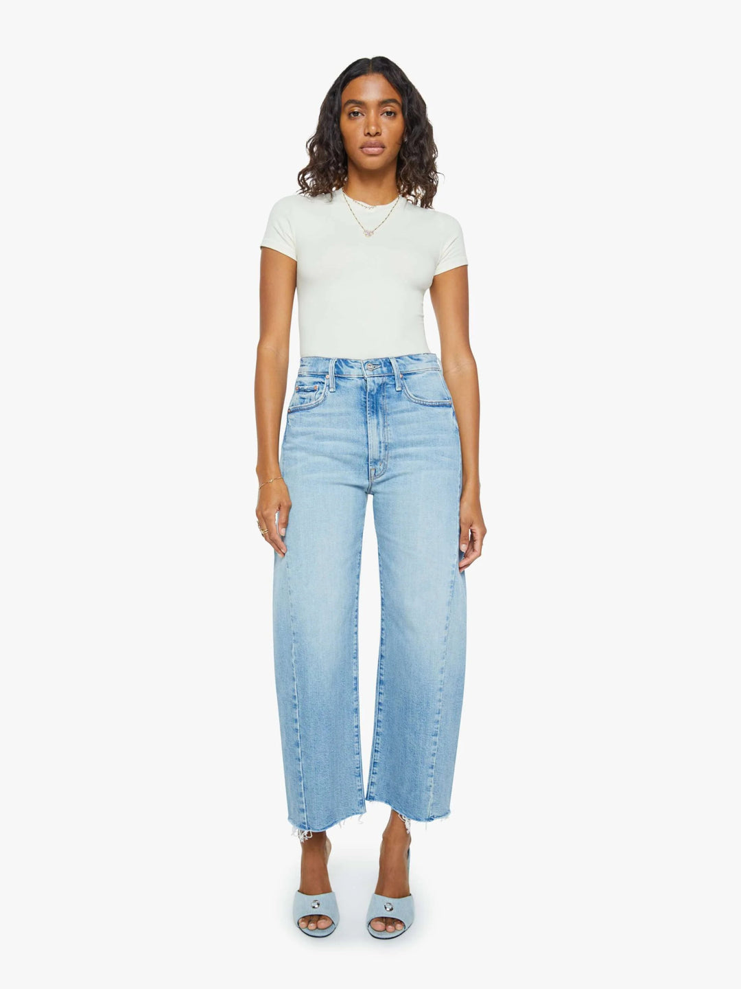 Mother - Half Pipe Ankle Fray I Confess - Kalifornia Jean Bar