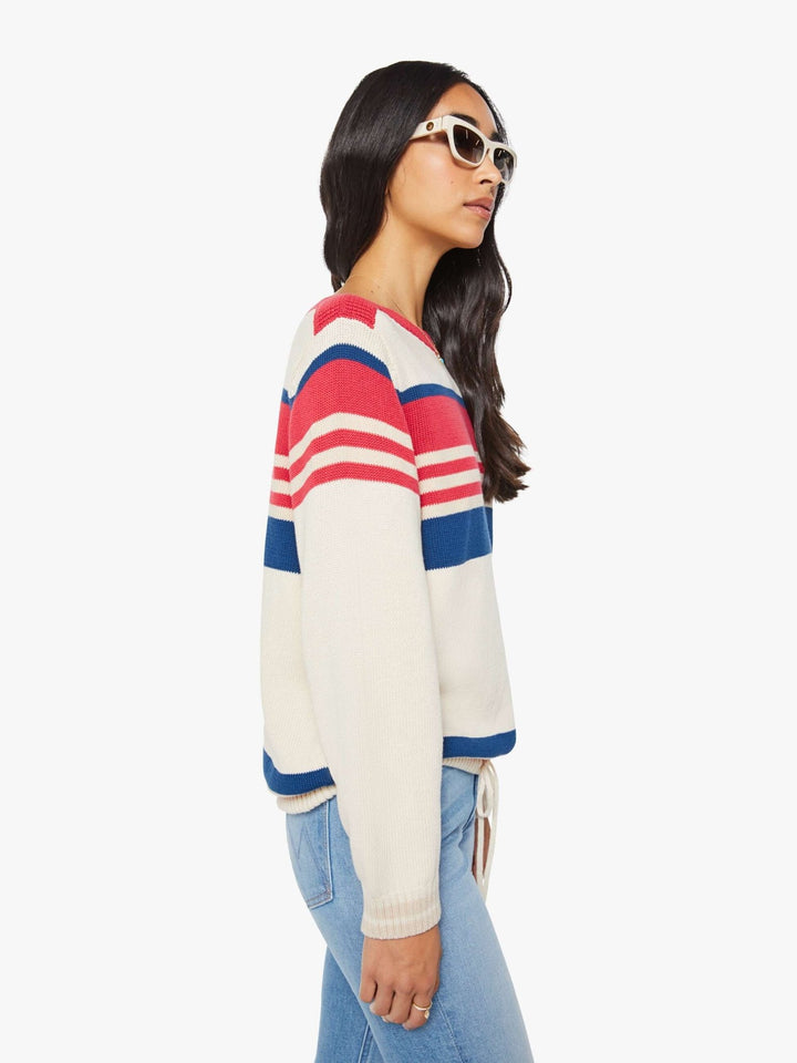 Mother - L/S Skipper Ivory Red Stripe - Kalifornia Jean Bar