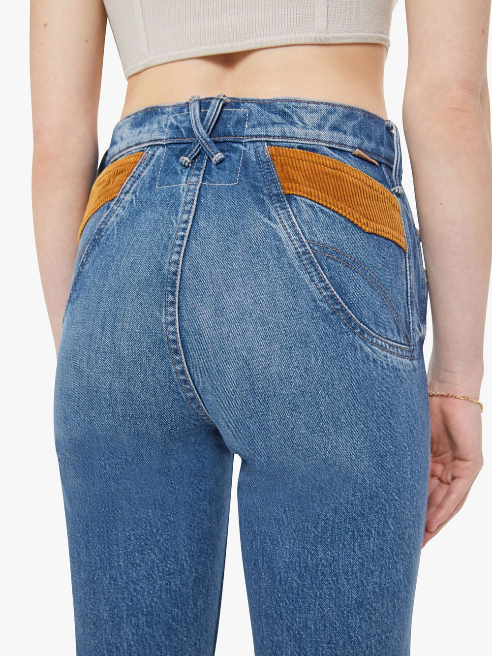 Mother - Pointy Pocket Doozy Heel in Remember When - Kalifornia Jean Bar