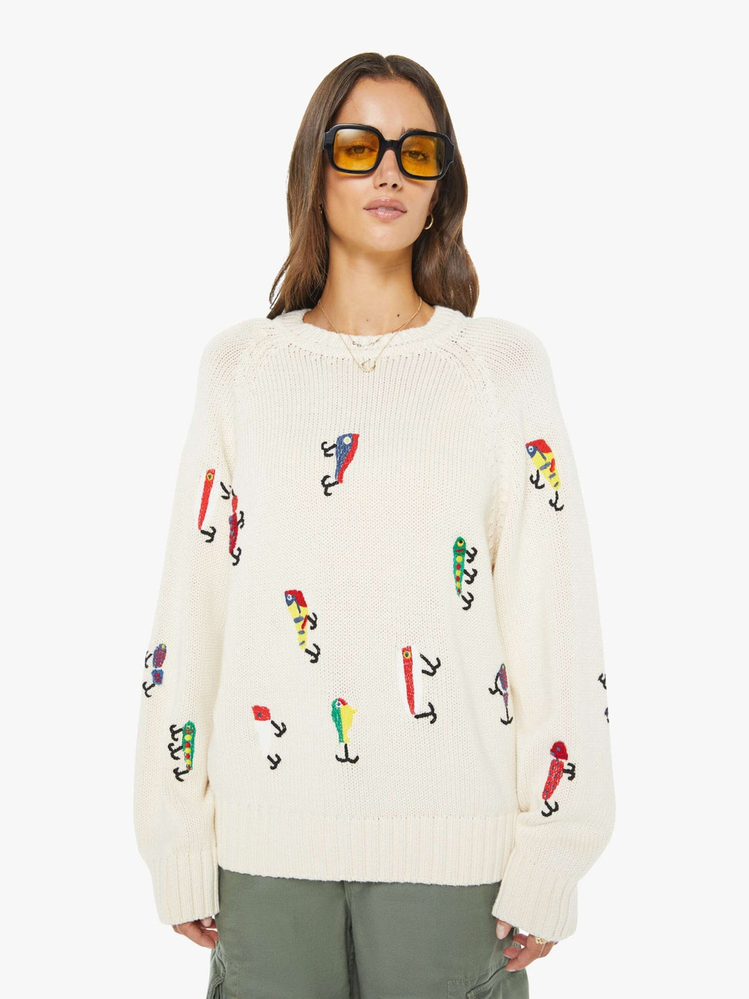 Mother - Raglan Pullover in Catch of The Day - Kalifornia Jean Bar
