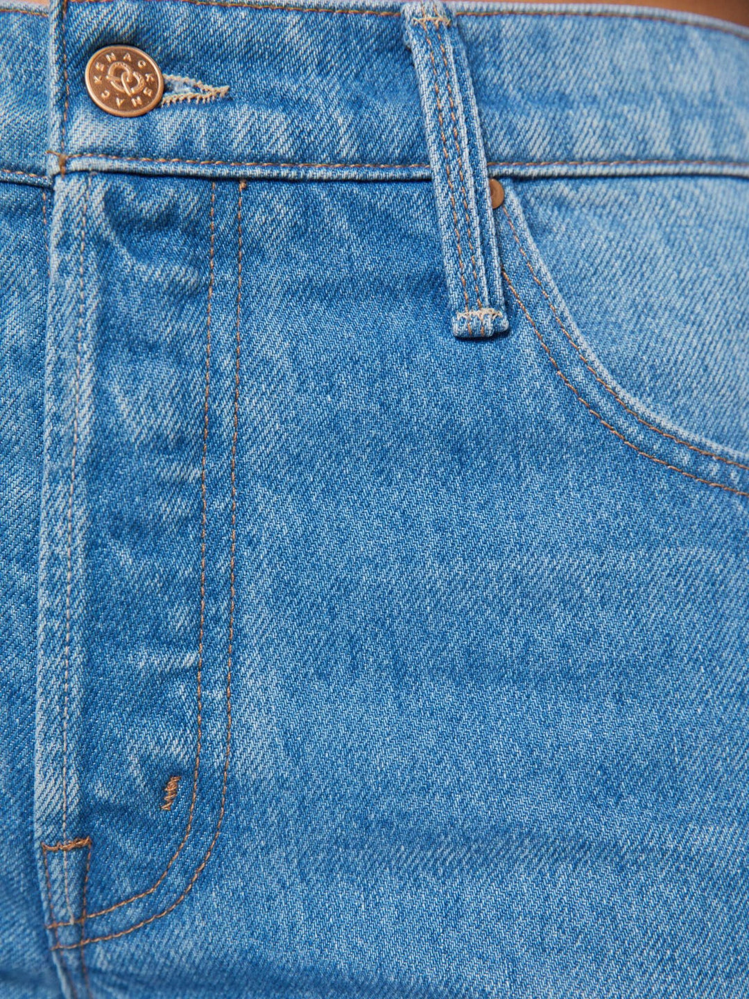 Mother - Snacks Smoothie Crop Cuff Jean in Secret Ingredient - Kalifornia Jean Bar
