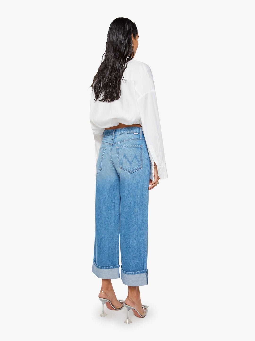Mother - Snacks Smoothie Crop Cuff Jean in Secret Ingredient - Kalifornia Jean Bar