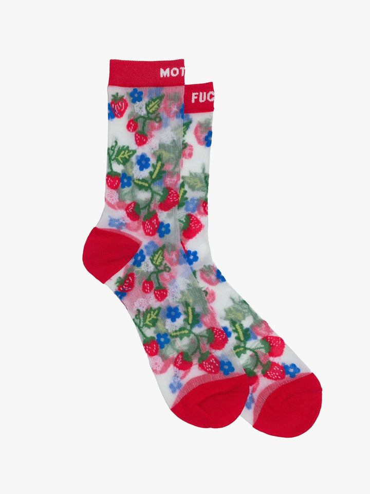 Mother - Strawberries Step Up MF Sock - Kalifornia Jean Bar