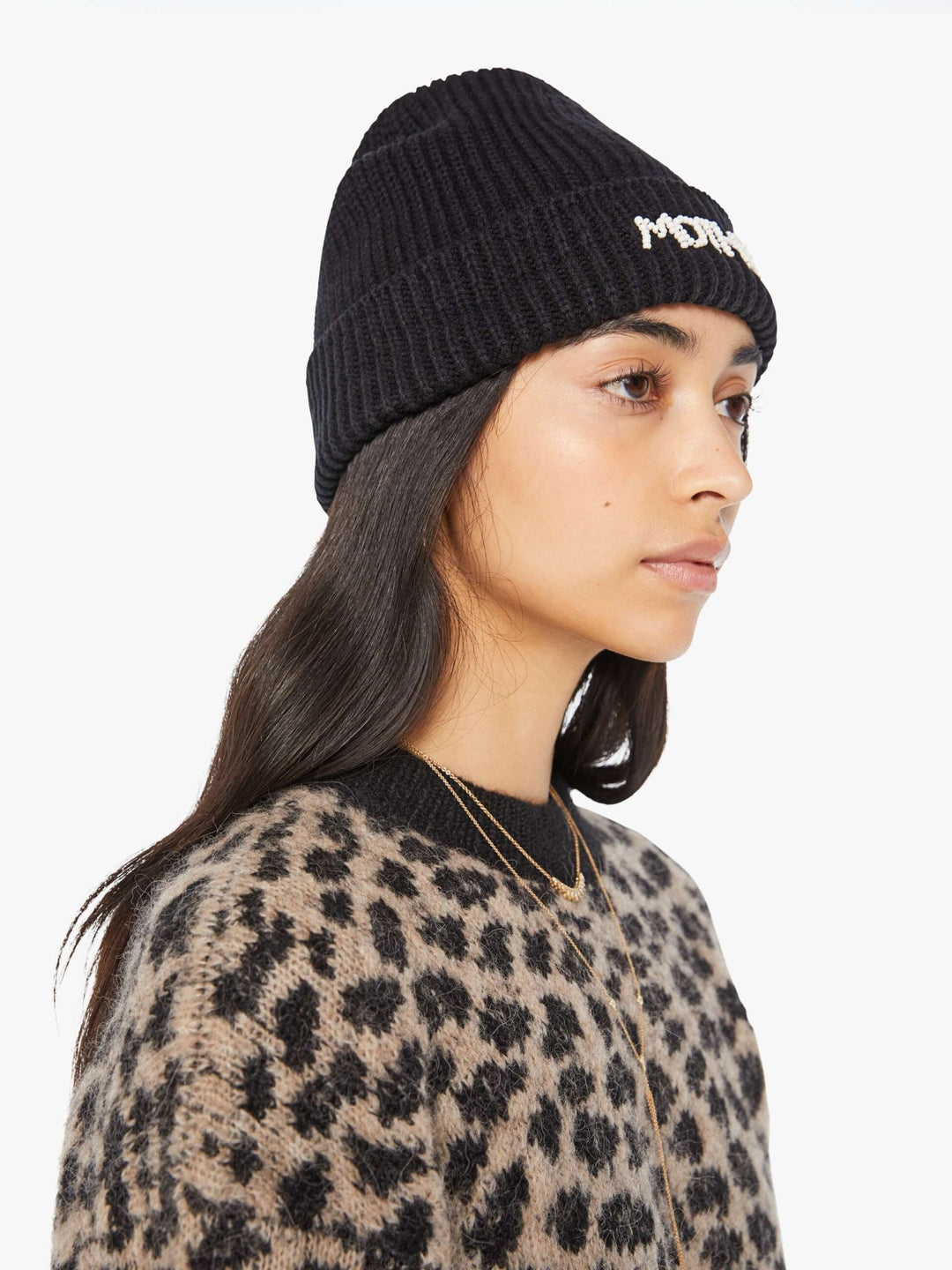 Mother - The Beadie Beanie in Black - Kalifornia Jean Bar