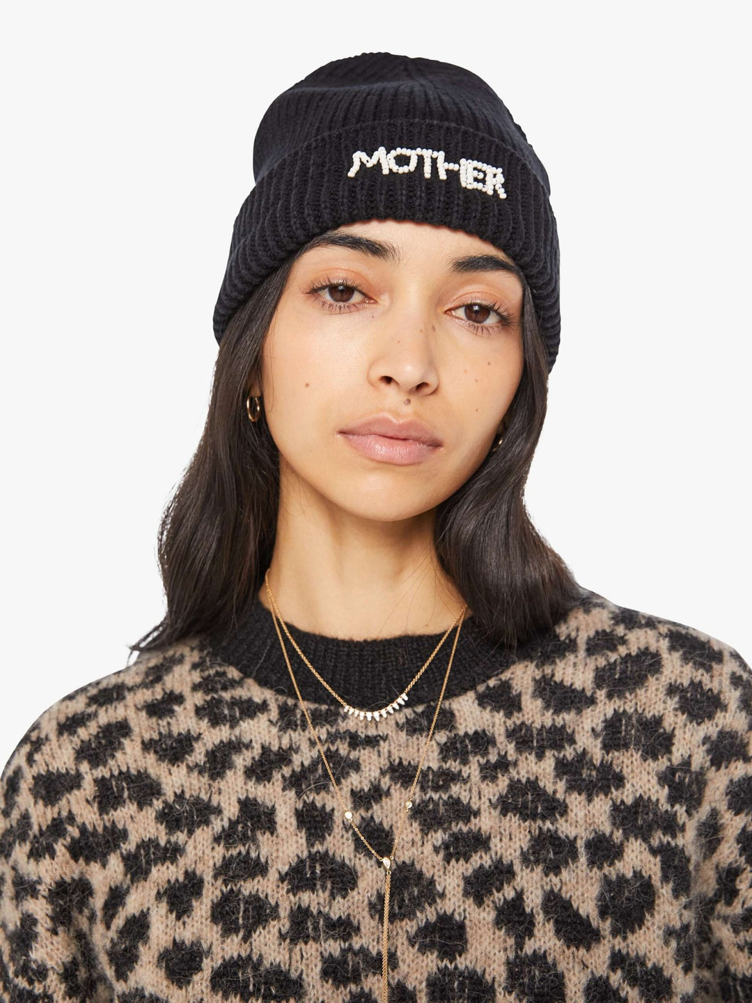 Mother - The Beadie Beanie in Black - Kalifornia Jean Bar
