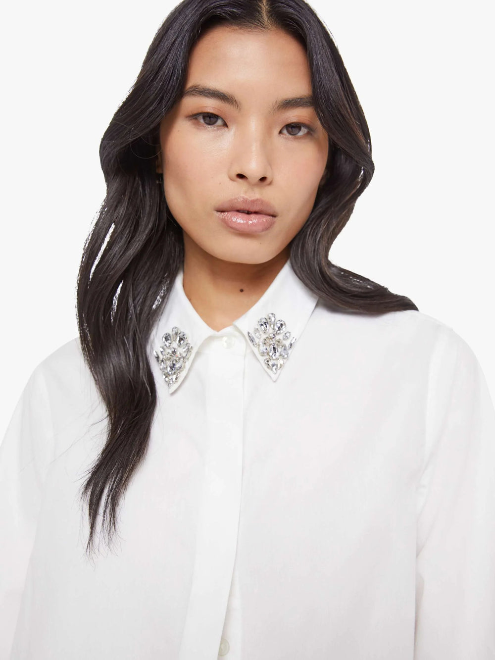 Mother - The Honor Shirt in White - Kalifornia Jean Bar