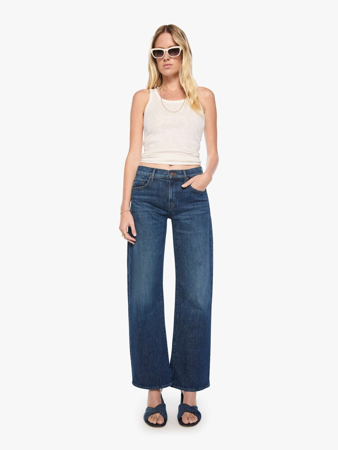Mother - The Mid Rise Lasso Sneak That Belongs In A Museum - Kalifornia Jean Bar