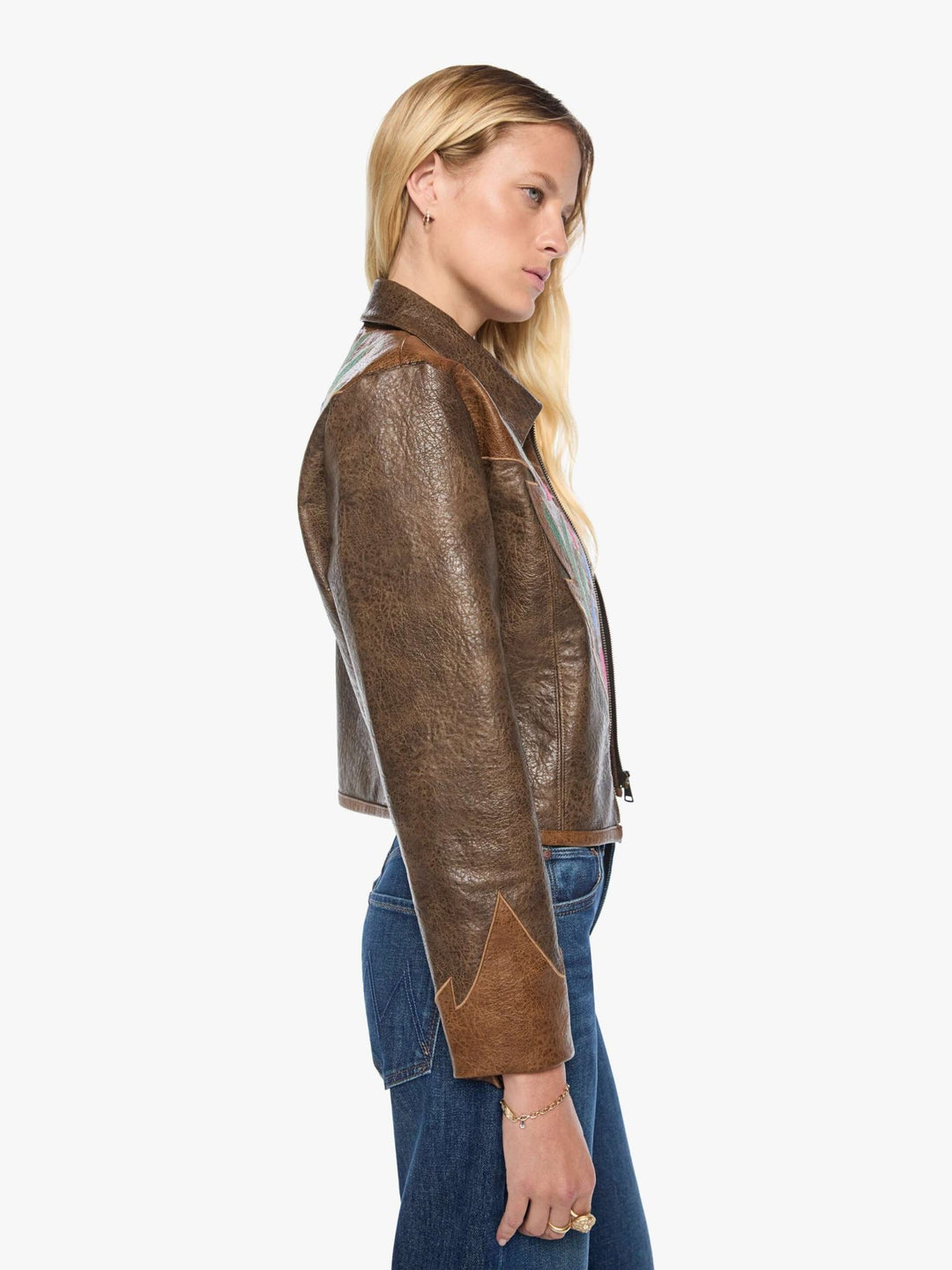 Mother - The Open Book Zip in Picante - Kalifornia Jean Bar