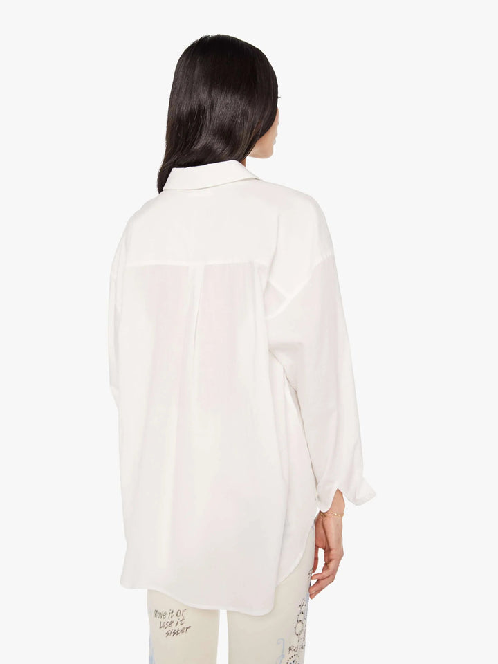 Mother - The Pushing Buttons Shirt in White - Kalifornia Jean Bar
