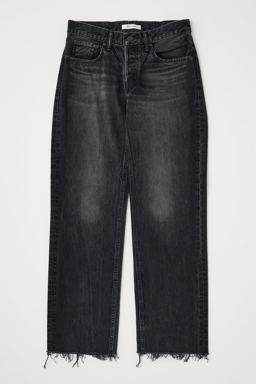 Moussy - Black Glencoe Low - Rise Straight Jean - Kalifornia Jean Bar