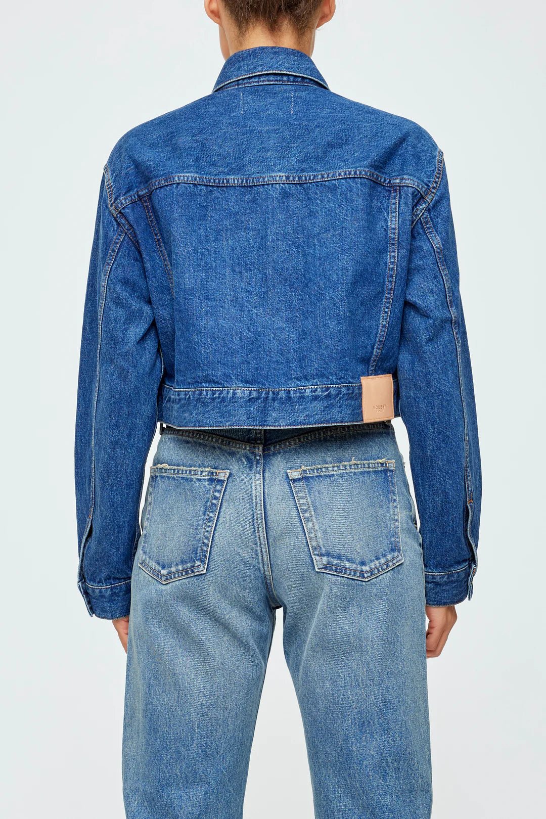 Moussy - Blue Enclave Zip Cropped Jacket - Kalifornia Jean Bar