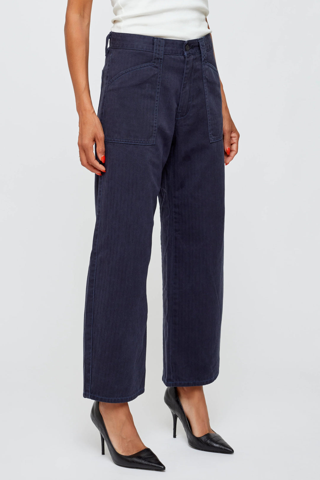 Moussy - Crotona Gusset Cargo Pants Navy - Kalifornia Jean Bar