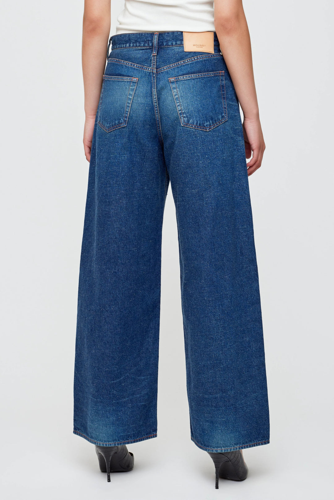 Moussy - Emporia Super Wide Jean Dark Blue - Kalifornia Jean Bar