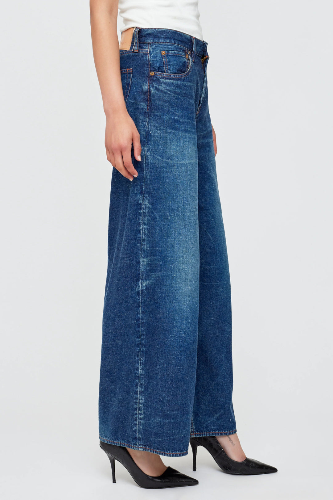 Moussy - Emporia Super Wide Jean Dark Blue - Kalifornia Jean Bar