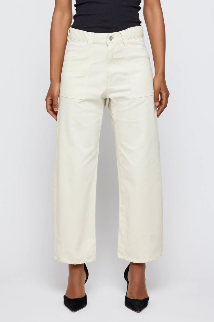 Moussy - Gusset Cargo Pomonok Pant in Ivory - Kalifornia Jean Bar
