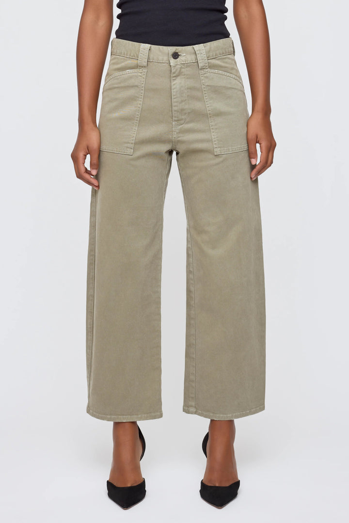 Moussy - Pomonok Gusset Cargo Khaki Pant - Kalifornia Jean Bar