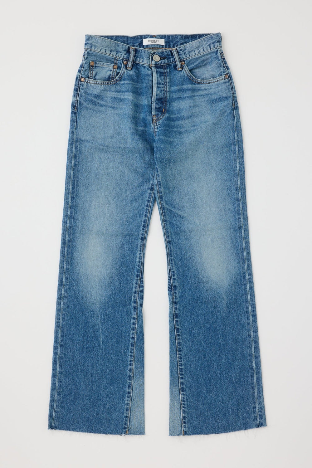 Moussy - Remake Flare Asheville Jean in Blue - Kalifornia Jean Bar