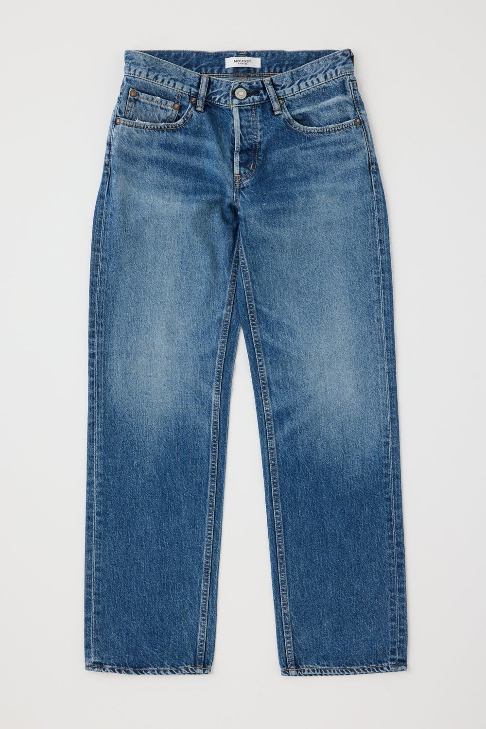 Moussy - Wheeling Straight Low Jeans in Blue - Kalifornia Jean Bar