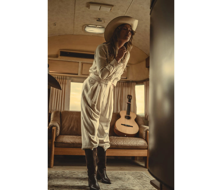 Freda Salvador - Limited Edition Nancie Western Boot Sable Suede