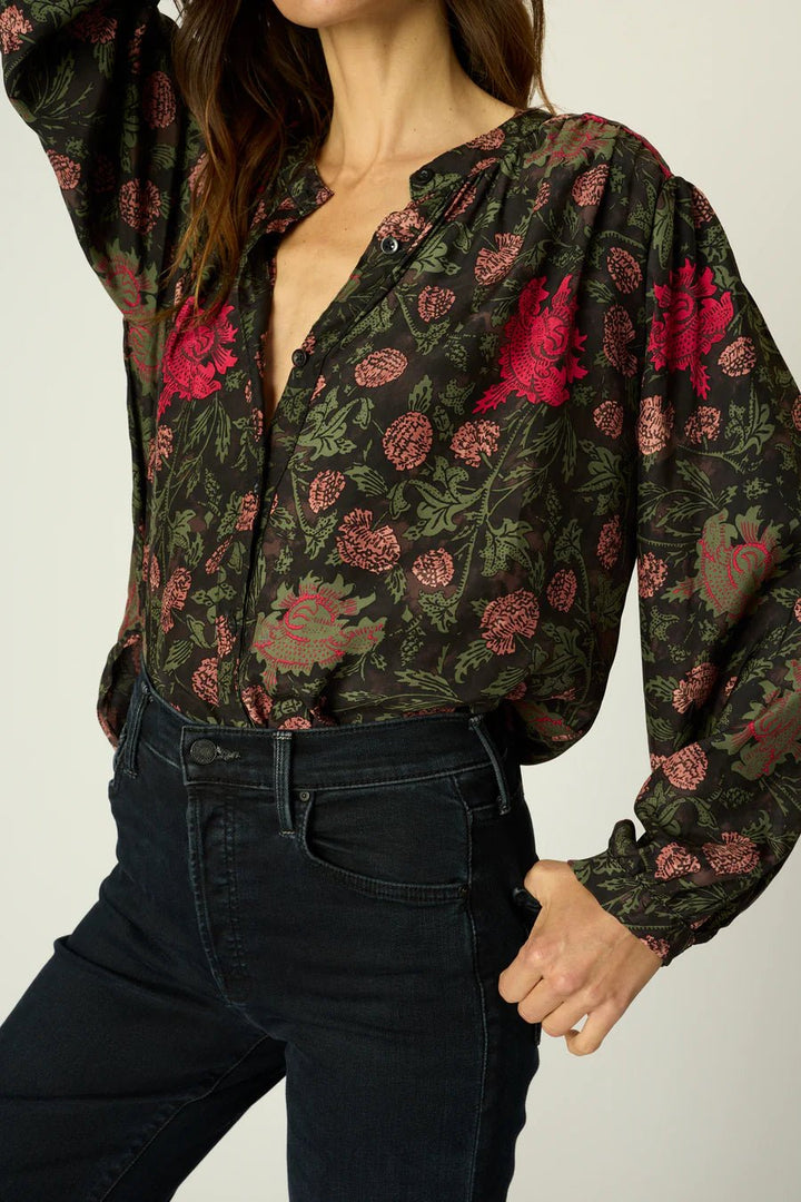 Natalie Martin - Tolan Shirt in Lehua Black - Kalifornia Jean Bar