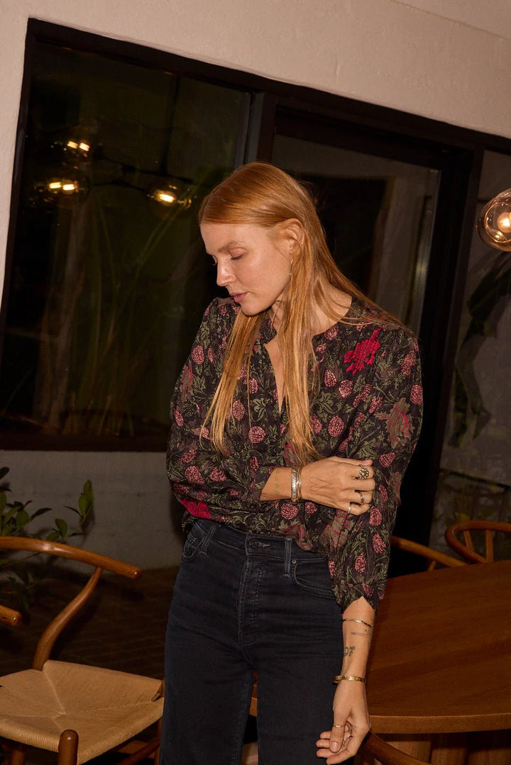 Natalie Martin - Tolan Shirt in Lehua Black - Kalifornia Jean Bar