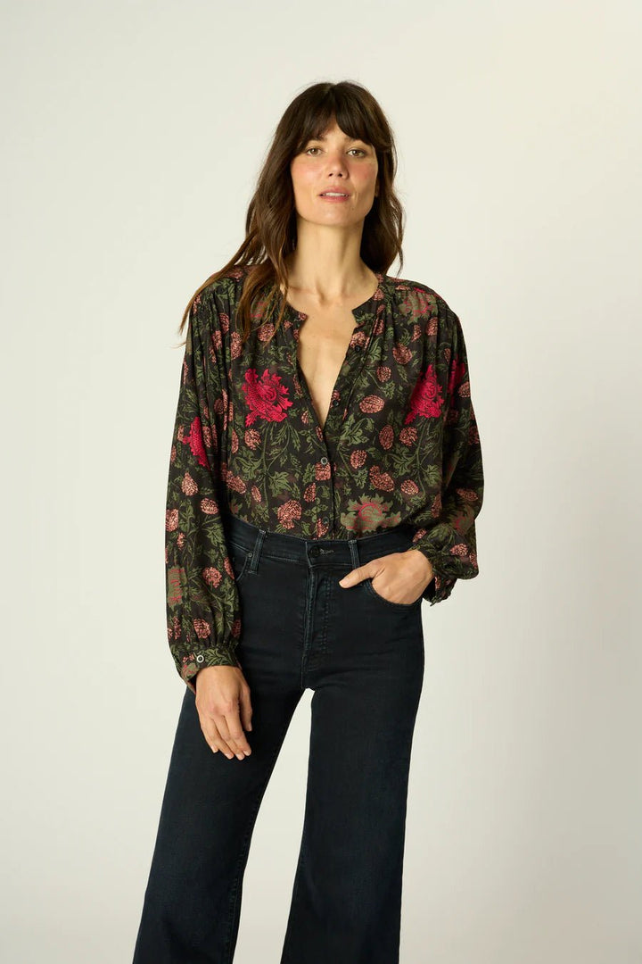 Natalie Martin - Tolan Shirt in Lehua Black - Kalifornia Jean Bar