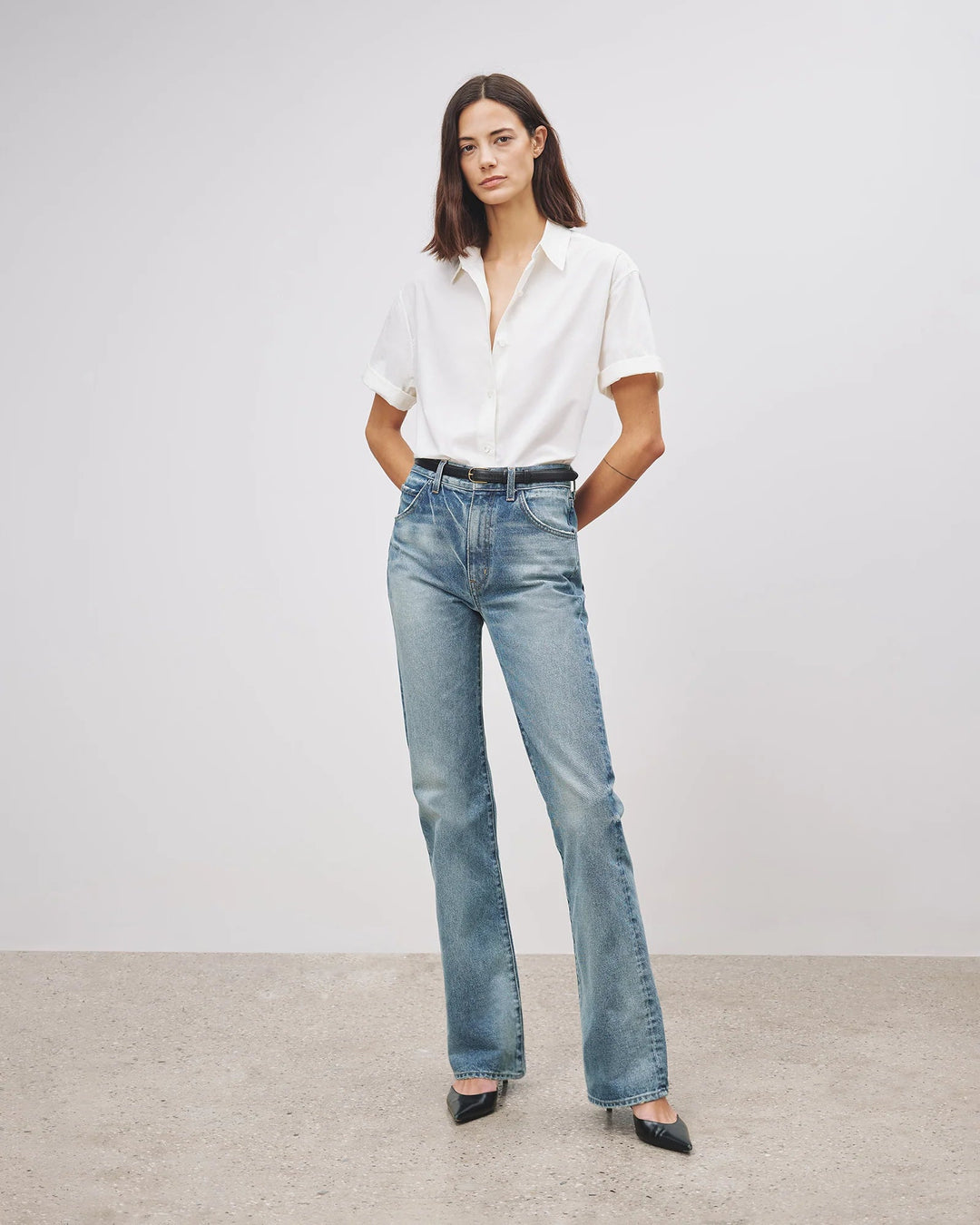 Nili Lotan - Alban Shirt in White - Kalifornia Jean Bar