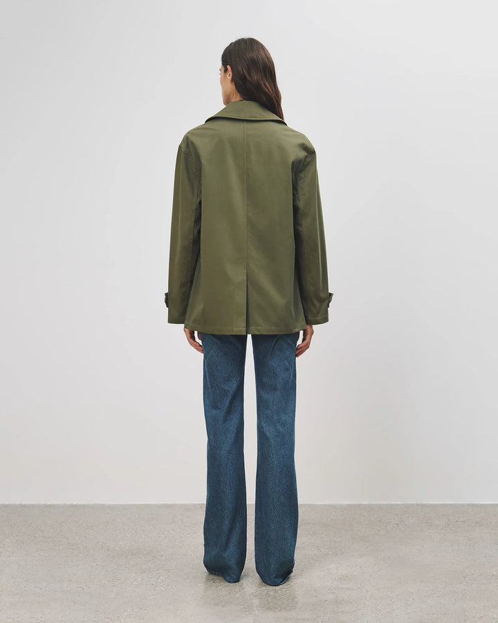 Nili Lotan - Cade Trench in Army Green - Kalifornia Jean Bar