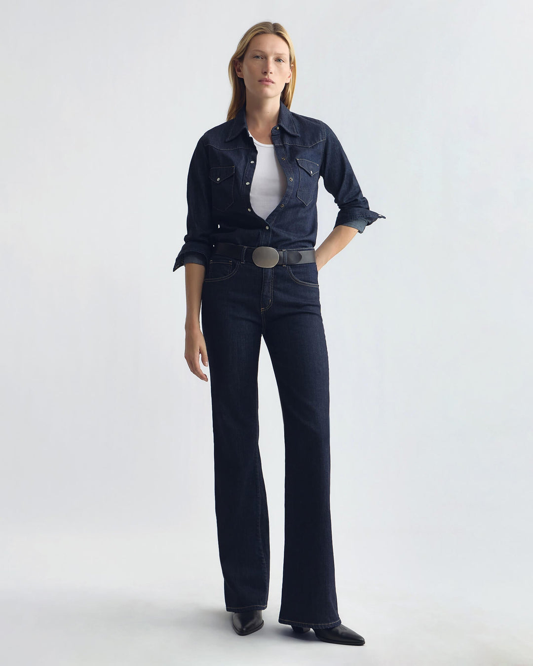 Nili Lotan - Celia Jean in Indigo Rinse - Kalifornia Jean Bar