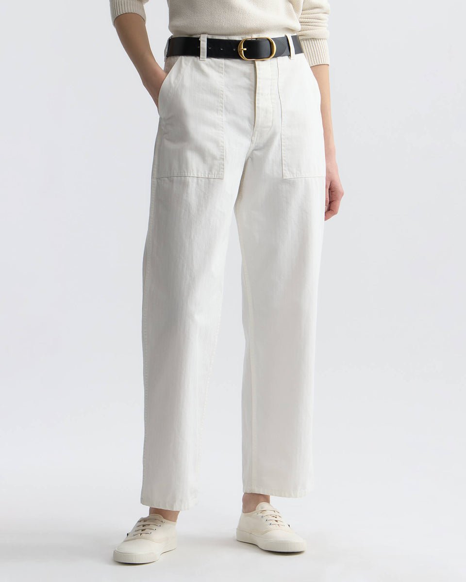 Nili Lotan - Earl Pant in Vintage Cream - Kalifornia Jean Bar