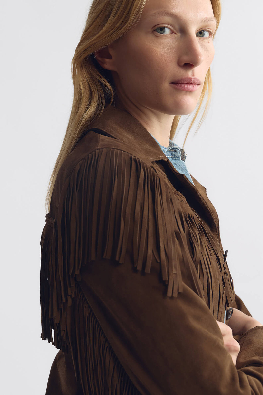 Nili Lotan - Eloi Suede Jacket Hazelnut - Kalifornia Jean Bar