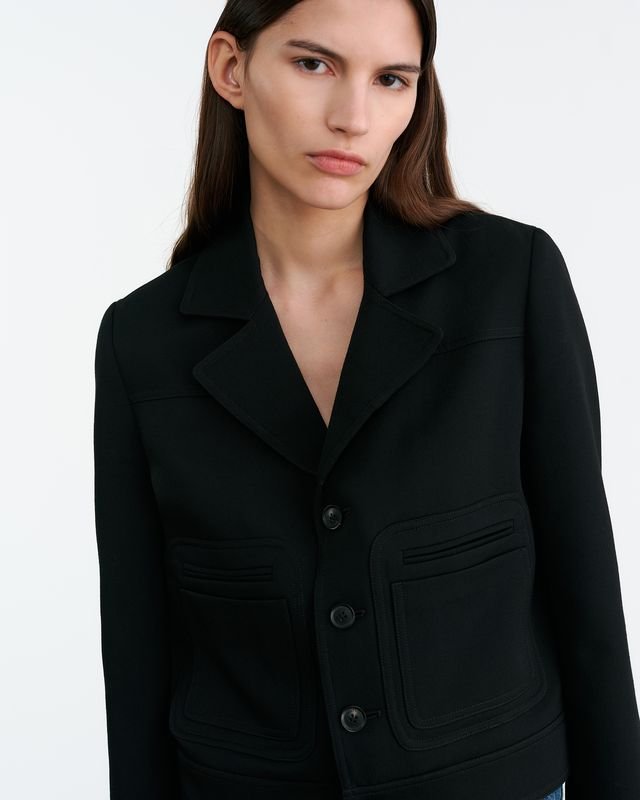 Nili Lotan - Georgy Jacket in Black - Kalifornia Jean Bar
