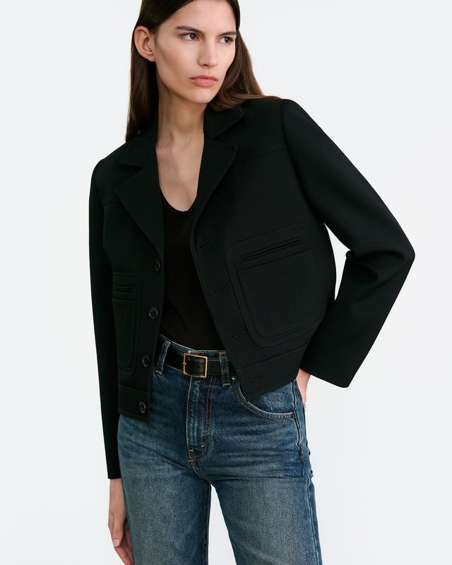 Nili Lotan - Georgy Jacket in Black - Kalifornia Jean Bar